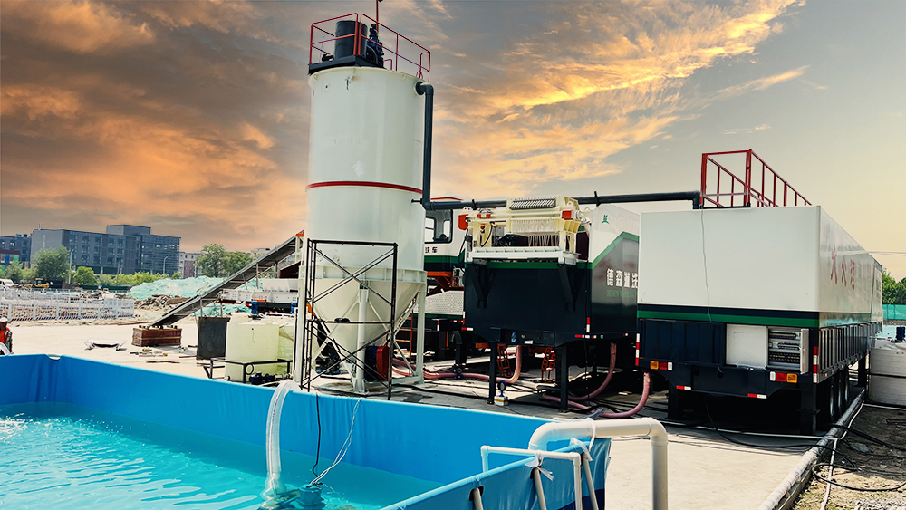 移动式土壤淋洗修复一体机——LETOU乐投淋洗车